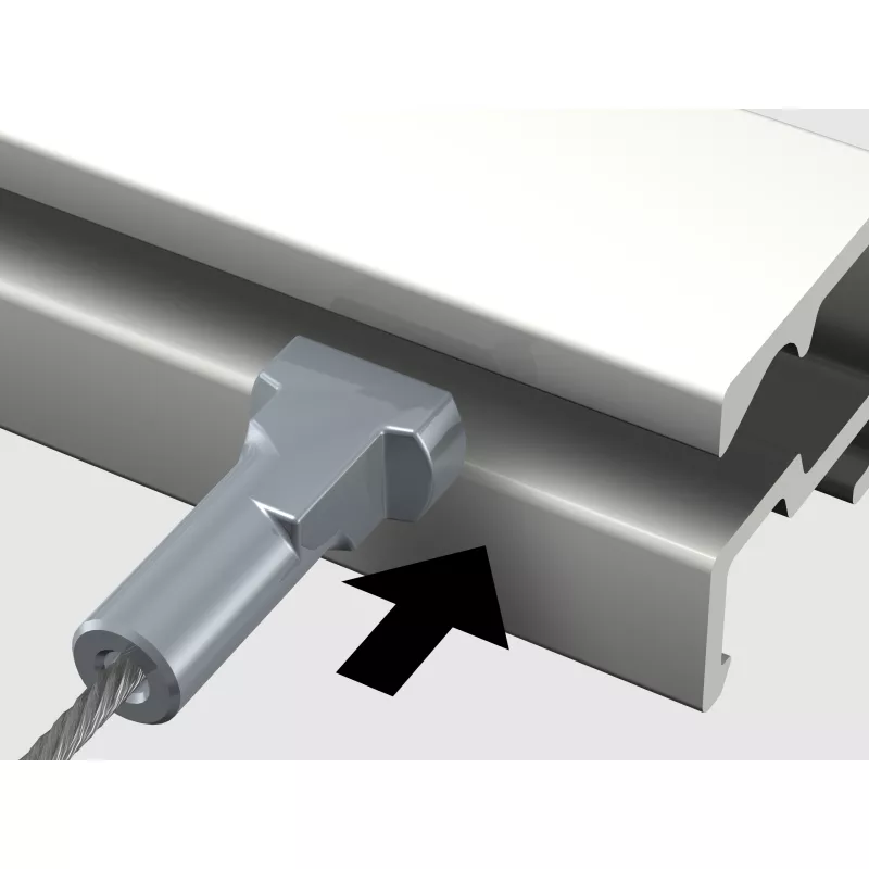 Twister Stahldraht Micro für Kerzen ( 1 mm ) - Tisch artiteq ARTI TEQ 2 - Cimaise Tableau 