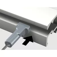 Twister Stahldraht Micro für Kerzen ( 1 mm ) - Tisch artiteq ARTI TEQ 2 - Cimaise Tableau 