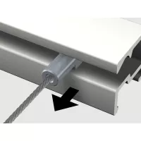 Filo d'acciaio Twister Micro per cornice (1 mm) - appeso cornice per quadro artiteq ARTI TEQ 4 - Cimaise Tableau 