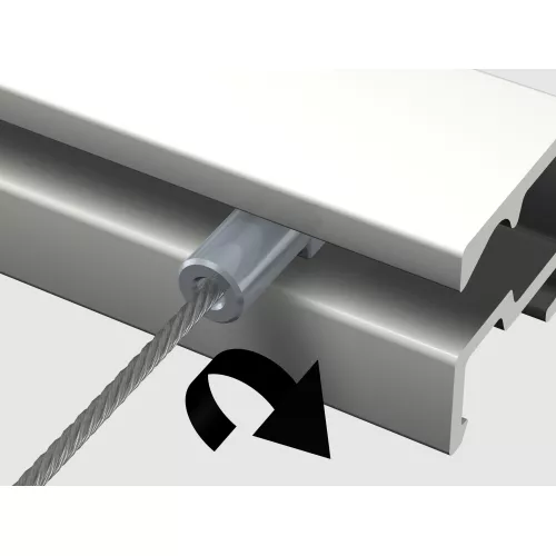 Draht Twister Perlon Micro für Kerzen ( 1 mm) - Hängetisch artiteq ARTI TEQ 2 - Cimaise Tableau 