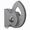 Anti-theft hook for 4 x 4 mm rod (100 kg) - picture rail fixing for artiteq painting