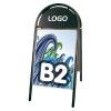 Stop trottoir Iron a-board magnetic Noir M&T DISPLAYS 2 - Cimaise Tableau 