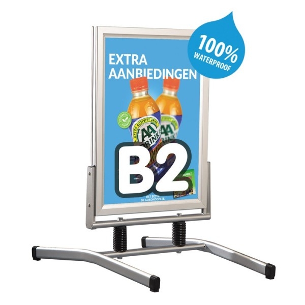 Stop sidewalk Alu Swingmaster Waterproof M&T DISPLAYS 2 - Cimaise Tableau