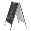Stop trottoir Stainless steel chalk a-board M&T DISPLAYS 2 - Cimaise Tableau 