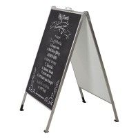 Stop trottoir Chalk a-board en acier inoxydable M&T DISPLAYS 2 - Cimaise Tableau