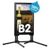 Stop trottoir Swing Pro nero o alluminio modello H M&T DISPLAYS 2 - Cimaise Tableau 