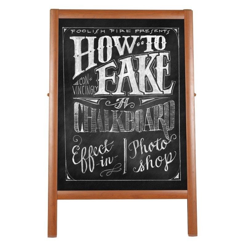 Chevalet da marciapiede Aspetto legno A Board in alluminio M&T DISPLAYS 2 - Cimosa Tavola