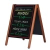 Chevalet Planche de craie en bois, pliable, double face M&T DISPLAYS 2 - Cimaise Tableau 