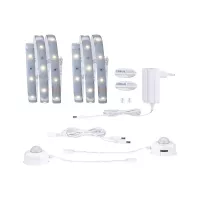 MaxLED 250 Strip LED Kit de base 2x 1m 2700K 2x 1m revêtue IP44 2x4W 300lm/m 60 LEDs/m 2700K 24VA - système d'accrochage et décoration - détail 1