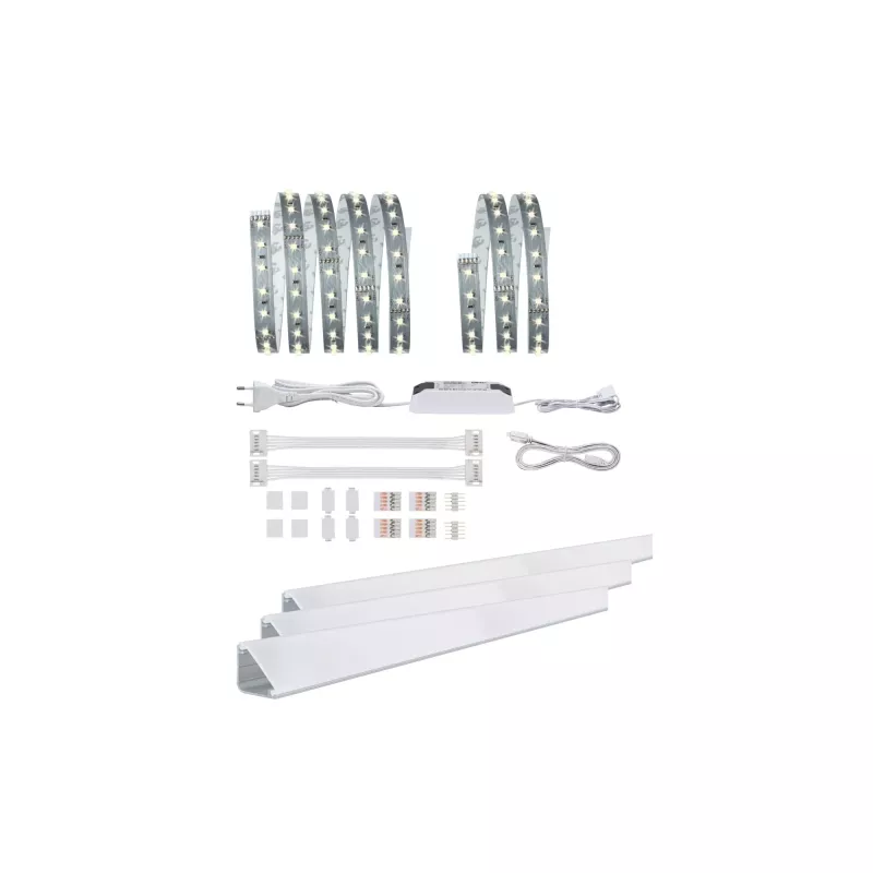 MaxLED 500 Comfort Kitchen Kit, 1.5m overhead l , 9W, 550lm/ m , 2700K, 20VA - système d'accrochage et décoration