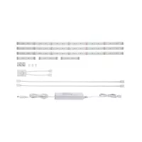 MaxLED 500 LED Streifen-Basisset für die Küche, 3 x 1,8 m beschichtet, 3 x 3,1 W / 3 x 0,6 W, 172 lm/ m , 2700 K, 20 VA - système d'accrochage et décoration - détail 1