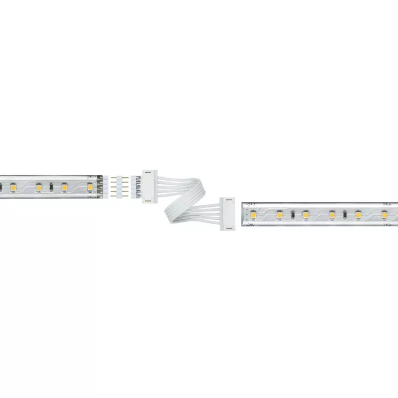 Conector universal MaxLED Accessories, juego de 2 piezas, color blanco.