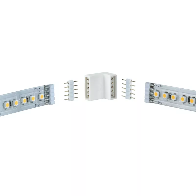 Conector de esquina MaxLED Accessories 17x16mm máx. 144W Blanco