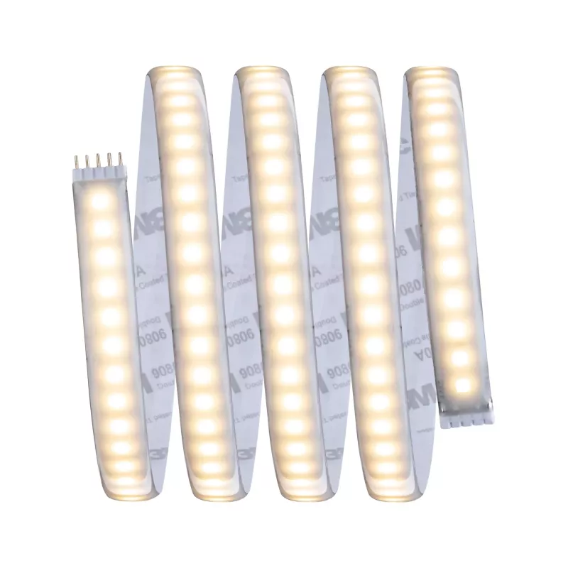 MaxLED 1000 LED Strip - Basic Kit - Warm White - 2700k - Coated - système d'accrochage et décoration