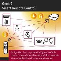 Télécommande Smart Home Zigbee 3.0 - système d'accrochage et décoration - détail 8