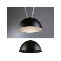 ULine - Paulmann 300mm 12W Schwarze LED -Schalen-Pendelleuchte - système d'accrochage et décoration - détail 3