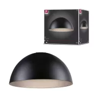 ULine - Lámpara colgante LED tipo cuenco Paulmann de 300 mm y 12 W, color negro - système d'accrochage et décoration - détail 12