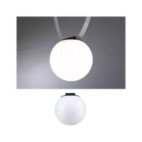 ULine - Lámpara colgante LED esférica 795lm 8W 150mm 3000K Negra - Paulmann - système d'accrochage et décoration - détail 3