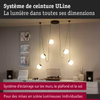 ULine - Accesorios de soporte de correa universales negros - Paulmann - système d'accrochage et décoration - détail 4