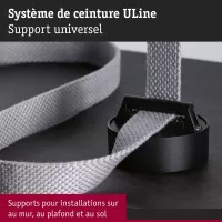 ULine - Universal Strap Support Accessories Black - Paulmann - système d'accrochage et décoration - détail 5