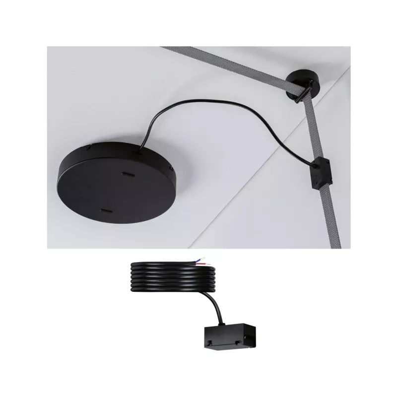 ULine - Accesorios para fuentes de alimentación 47x26mm Negro - Paulmann