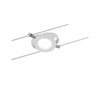 Kit básico de sistema de cable LED RoundMac 6x200lm 6x4,3W 2700K 230/12V Blanco esmerilado - Paulmann - système d'accrochage et décoration - détail 2