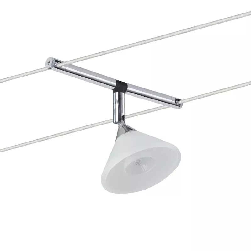 Colmar Kabelsystem Einzelplatz GU4 max. 10W dimmbar 12V Satinchrom - Paulmann