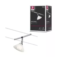 Colmar Kabelsystem Einzelplatz GU4 max. 10W dimmbar 12V Satinchrom - Paulmann - système d'accrochage et décoration - détail 6