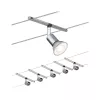 Système sur câbles Spice SaltLED Kit de base GU5,3 max. 5x10W gradable 230/12V Chrome mat - Paulmann PAULMANN 7 - Cimaise Tablea