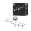Système sur câbles Spice SaltLED Kit de base GU5,3 max. 5x10W gradable 230/12V Chrome mat - Paulmann PAULMANN 8 - Cimaise Tablea