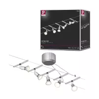 Spice SaltLED Kabelsystem Basisset GU5.3 max. 5x10W dimmbar 230/12V Mattchrom - Paulmann - système d'accrochage et décoration - détail 8