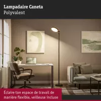 Caneta Tunable White LED Floor Lamp 1750mm 1300lm 20W Black - Paulmann - système d'accrochage et décoration - détail 6