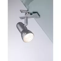 Spot à pince Gryps Acier brossé 230V E14 - Paulmann - système d'accrochage et décoration - détail 3
