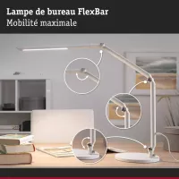 Lampe de bureau LED 3-Step-Dim FlexBar White Switch 700lm 9,5W - Paulmann - système d'accrochage et décoration - détail 7