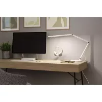 Lámpara de escritorio LED con regulador de intensidad de 3 niveles, interruptor FlexBar blanco, 700 lm, 9,5 W - Paulmann - système d'accrochage et décoration - détail 14