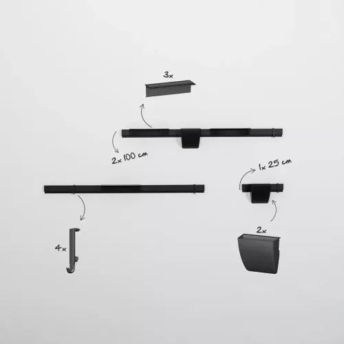 Info Rail Variation Set – set de présentation modulable ARTI TEQ 5 - Cimaise Tableau 