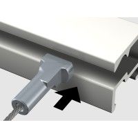 Hilos de Perlon Twister - 2 mm (INSERCIÓN DESDE ABAJO) - rieles para colgar cuadros artiteq ARTI TEQ 3 - Cimaise Tableau 