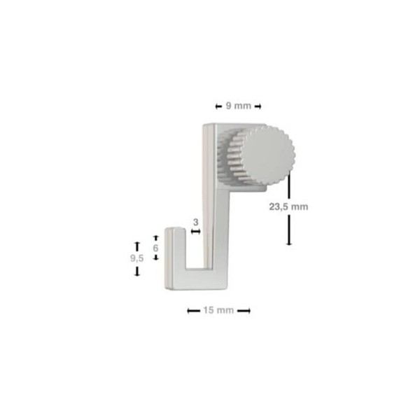 Light hook 4 kg - hanging picture rails artiteq ARTI TEQ 3 - Cimaise Tableau 