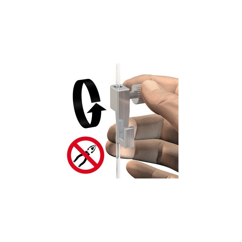 Gancio leggero da 4 kg - sospensione per quadri su rotaie Artiteq ARTI TEQ 4 - Cimaise Tableau 