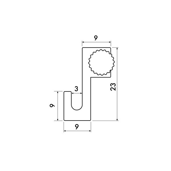 Light hook 4 kg - hanging picture rails artiteq ARTI TEQ 6 - Cimaise Tableau 
