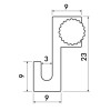 Light hook 4 kg - hanging picture rails artiteq ARTI TEQ 6 - Cimaise Tableau
