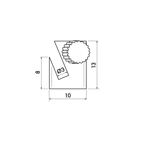 Round hook 5 kg + brass screw - hanging picture rails artiteq ARTI TEQ 4 - Cimaise Tableau 