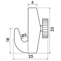 Gancio pesante 7 kg - sospensione quadri ARTITEQ 3 - Cimice da Tavolo