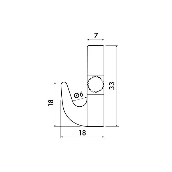 Gancho pesado 7 kg con tornillos de latón - suspensión de riel para cuadros artiteq ARTI TEQ 3 - Cimaise Tableau 