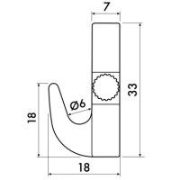 Schwerer Haken 7 kg mit Messingschrauben – Artiteq-Bilderschienenaufhängung ARTI TEQ 3 - Cimaise Tableau 