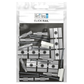 Pack of 6 Click & connect for click rail (ADDITIONAL) - fixing picture rails artiteq ARTI TEQ 2 - Cimaise Tableau