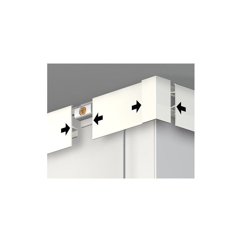 Cimaise click rail pro 50 kg + Clips - accrochage cimaise tableau artiteq ARTI TEQ 10 - Cimaise Tableau 