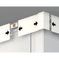 Cimaise click rail pro 50 kg + Clips - hanging picture rail artiteq ARTI TEQ 10 - Cimaise Tableau 
