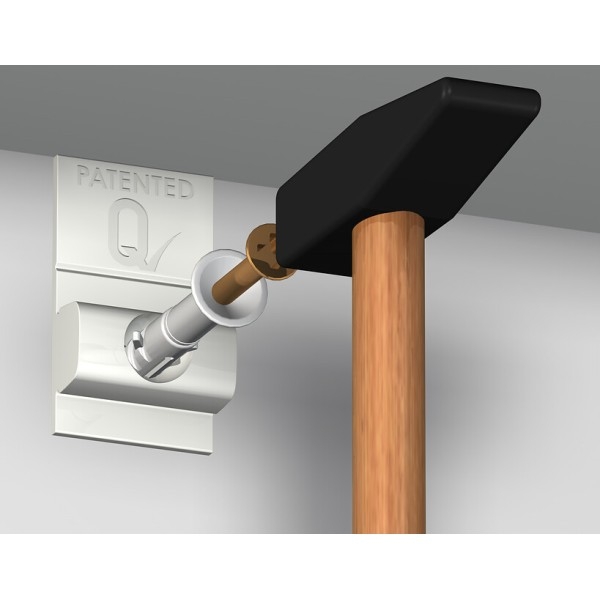 Pack of 5 Click & connect for click rail Pro (ADDITIONAL) - hanging picture rail artiteq ARTI TEQ 4 - Cimaise Tableau 