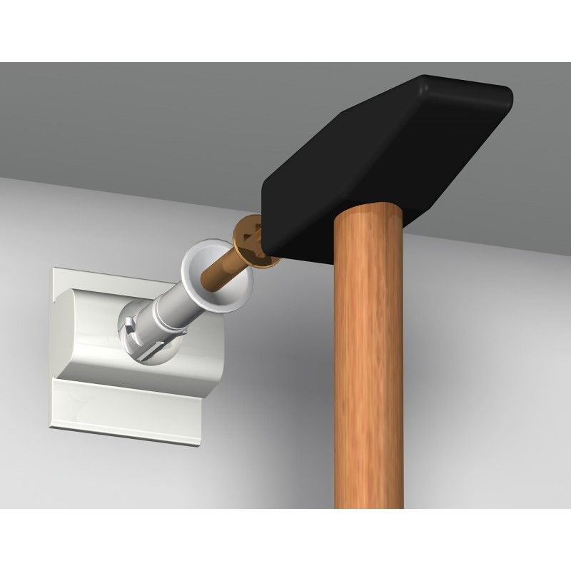 Paquete de 5 Click & connect para click rail Pro (ADICIONAL) - riel para colgar cuadros artiteq ARTI TEQ 5 - Cimaise Tableau 